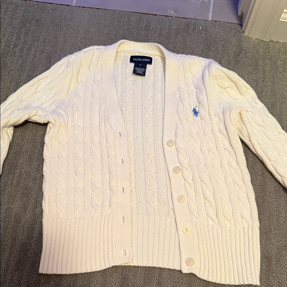 Ralph Lauren Ivory Cable Knit Sweater